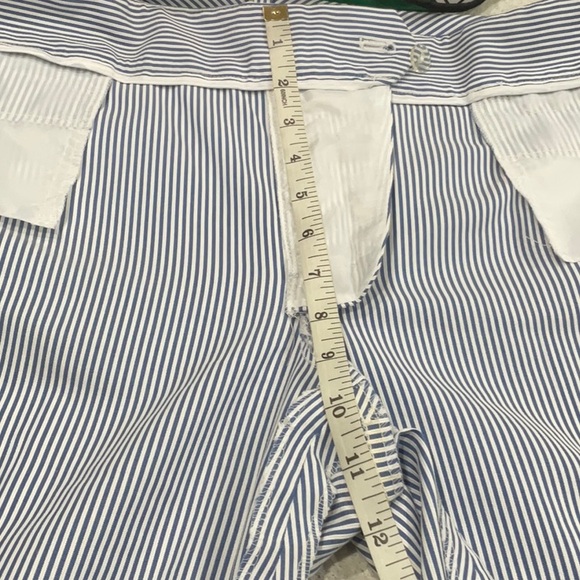 TOMMY HILFIGER white ankle pants with and white stripes size 10 - Picture 10 of 14